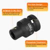 6 Point Impact Socket 9mm-46mm Metric Socket 1/2" Square Drive 1.5-2" Long Phosphated Cr-Mo Steel Spindle Axle Hex Nut Sockets