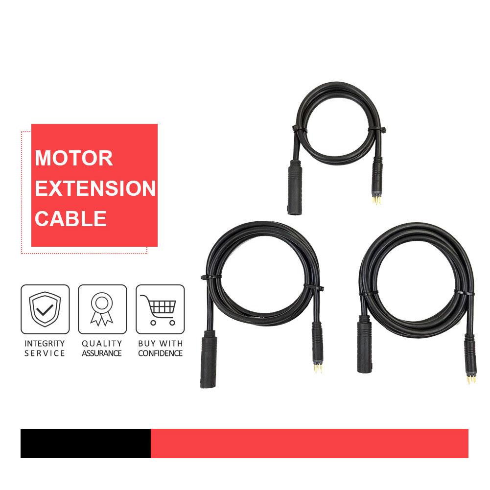 E-Bike Stromadapter Kabel Verlängerungskabel Stecker Wasserdicht Schnellverschluss Leitung 60cm 130cm 160cm Motorverlängerungskabel