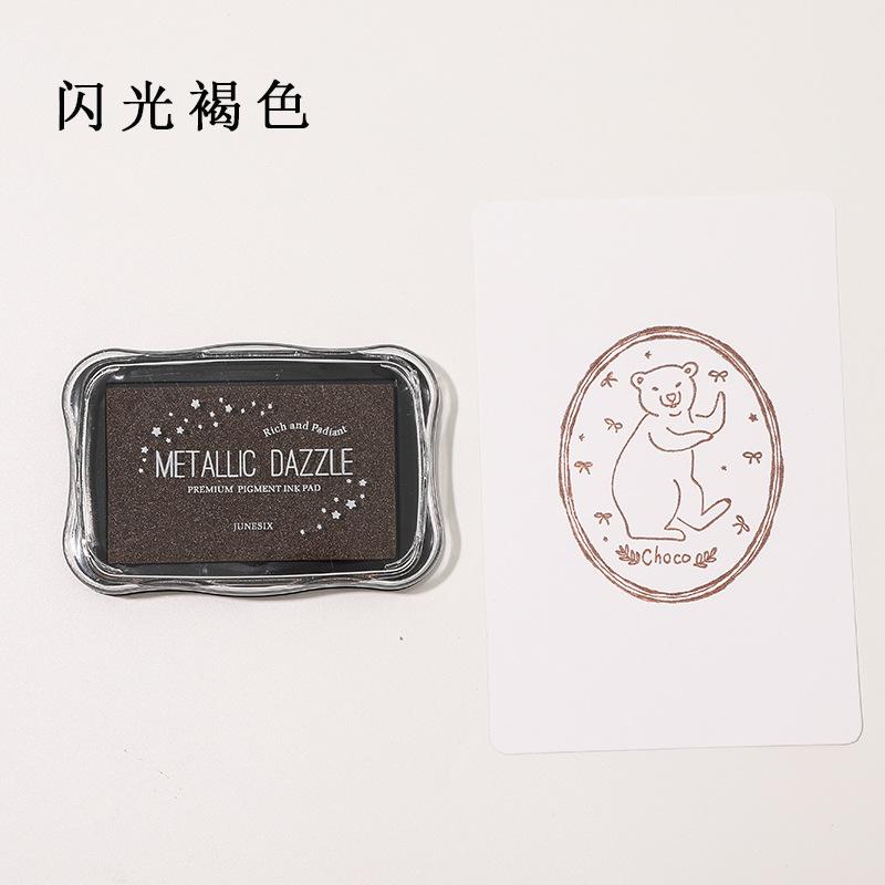 Metallic Large Ink Pad Stamp Companion for Scrapbooking DIY Rubber Stamps Doodling Art