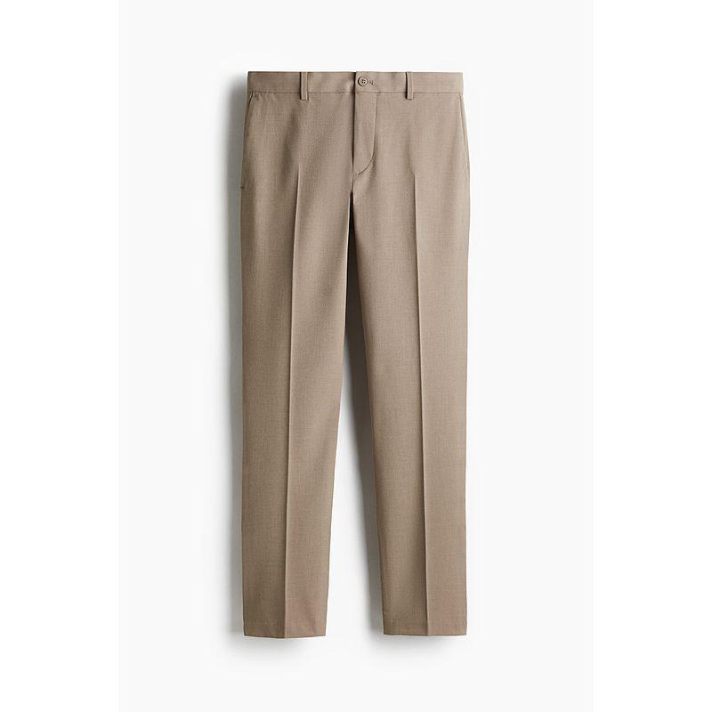 

HM Autumn Men Work Clothing Slim Fit Suit Pants 1253395 Beige 004 175/84(33)