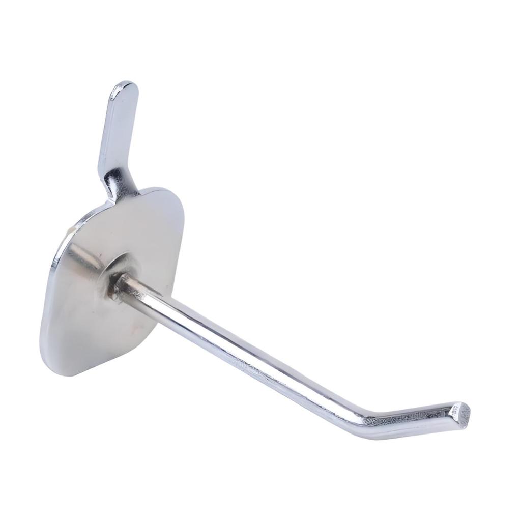 Metal Peg Board Hooks Square Tube Slatwall Display Accessories Hardware Tool for Garage Supermarket