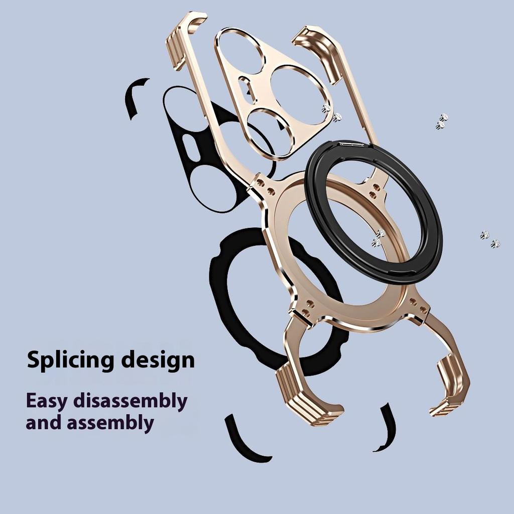 For Huawei Pura 80 Pro+ Case Kickstand Metal Bumper Magnetic Phone Cover