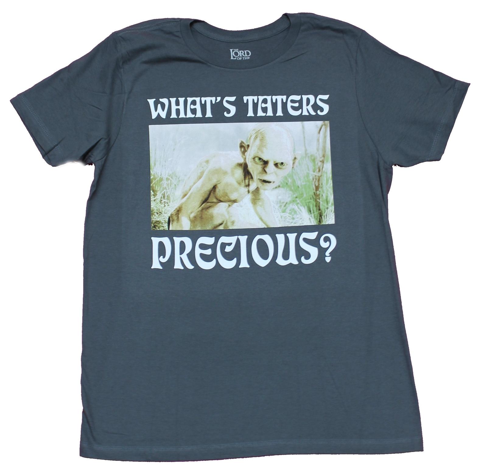 Lord of the Rings Adult New T-Shirt - What s Taters Precious Gollum Pic L