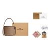Coach City Bucket 17 Monogram Metal Logo Signature Coated Canvas Tote Shoulder Bag Small Women bags Brown CT800-IMXHE