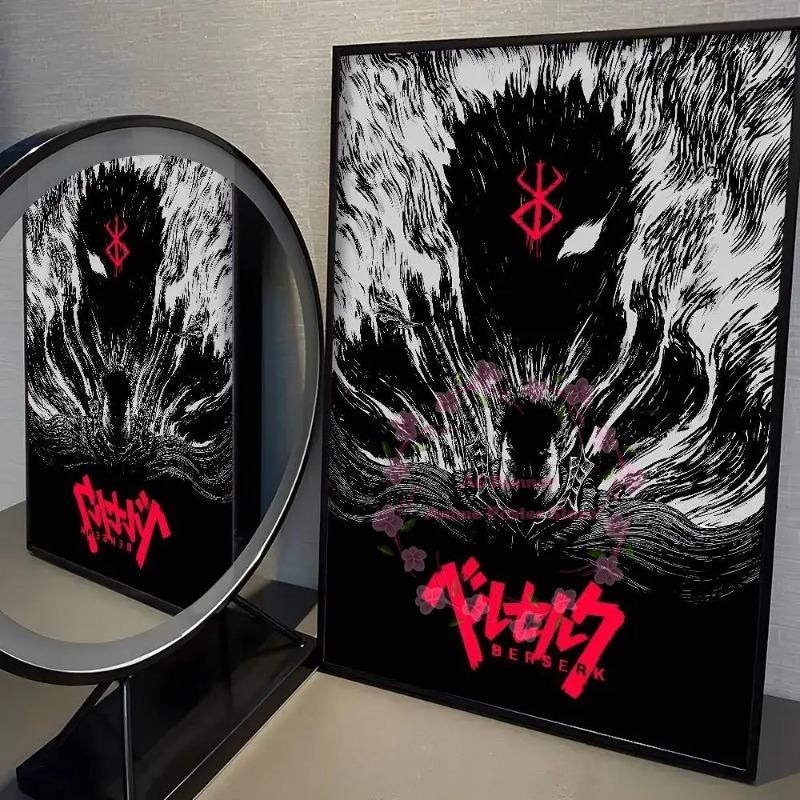 Anime B-Berserk Poster High Quality Print Home Decor Wall Art Mural Room Bar Decoration