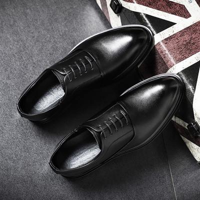 Koreaanse Versie Van Eenvoudige Mode Puntige Casual Herenschoenen Zakelijke Werk Leren Schoenen Formele Schoenen Eendelig Haar 3018-D