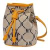 Monogram Collection Artificial Leather With Polyester Bucket Bag, Shoulder Bag, Crossbody Bag Mini Unisex Casual