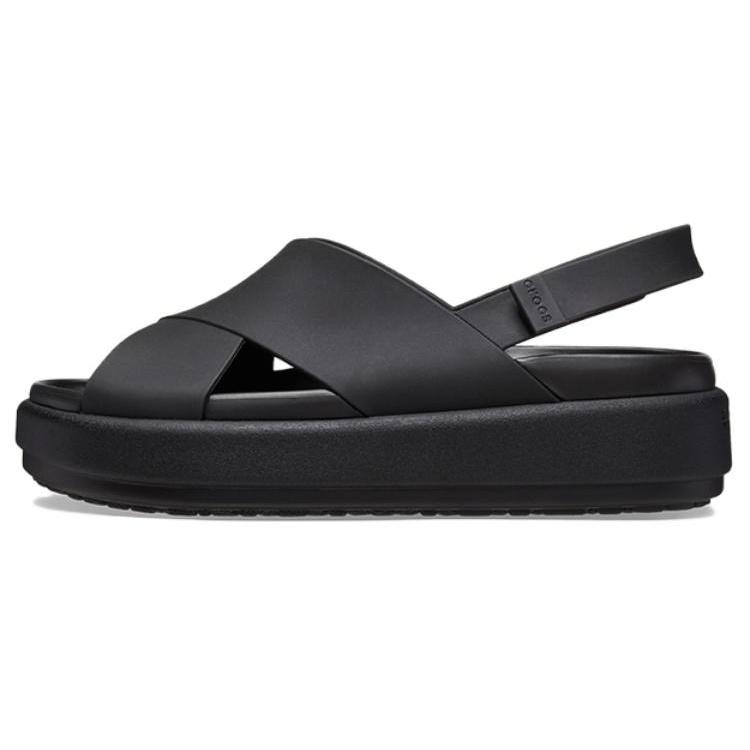 (WMNS) Crocs Brooklyn Luxe Cross Strap  Black  Women s 209407-060 EU 34-35