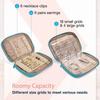1pc Jewelry Travel Organizer Case Transparent Jewelry Storage Book Ring Binder Pouch Bag for Necklaces Earrings Rings Bracelets