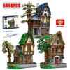 Medieval Blacksmith Shops Models 21325 Building Blocks Bricks Streetview Modular City Architecture Set Kids Toys Boys Adult Gift