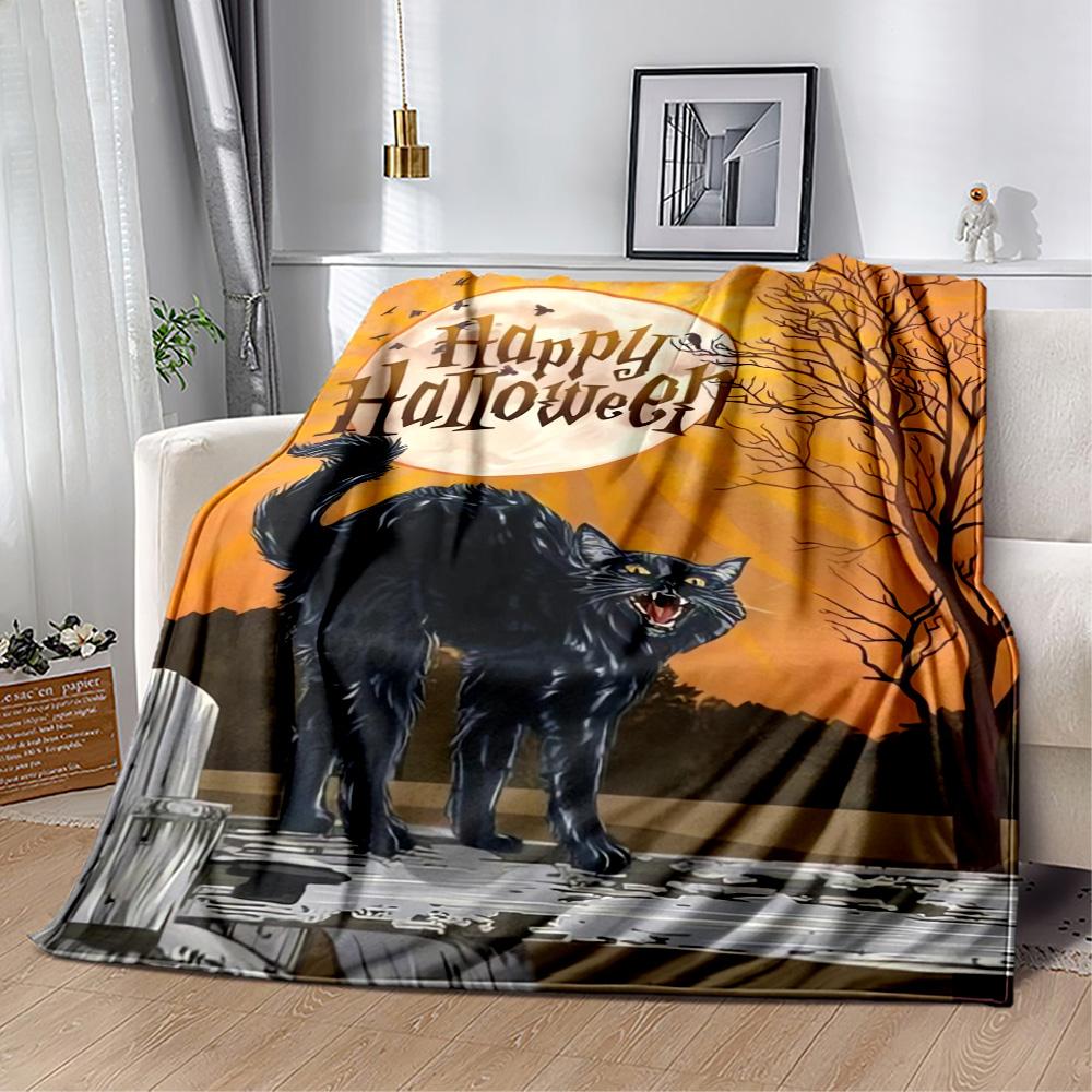 Halloween 45 Blanket Soft & Cozy Suitable for Bed Picnics Bedding for All Seasons Modern Style Ideal Gift for Friends Family Couples Picnic
