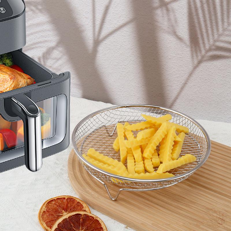 Air Fryer Grille Suitable For Air Fryers Oven Grill Stainless Steel Stackable Grill Kitchen Utensils Cook Multiple Foods