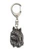 Silky Terrier - Silver-plated Key Ring with Dog, Handbag Decoration, Backpack Pendant by Art-Dog Brand