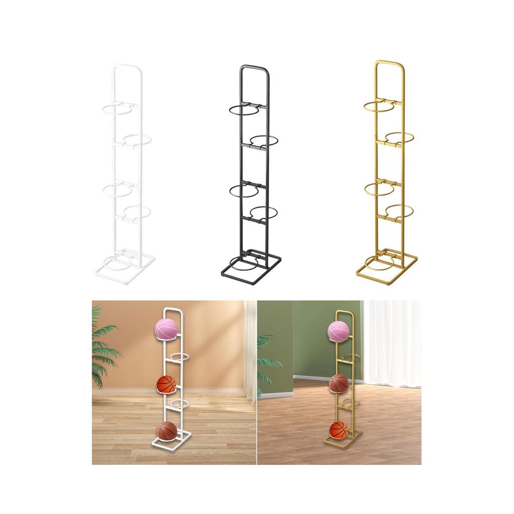 Basketball Ball Storage Stand with 5-Tier Display