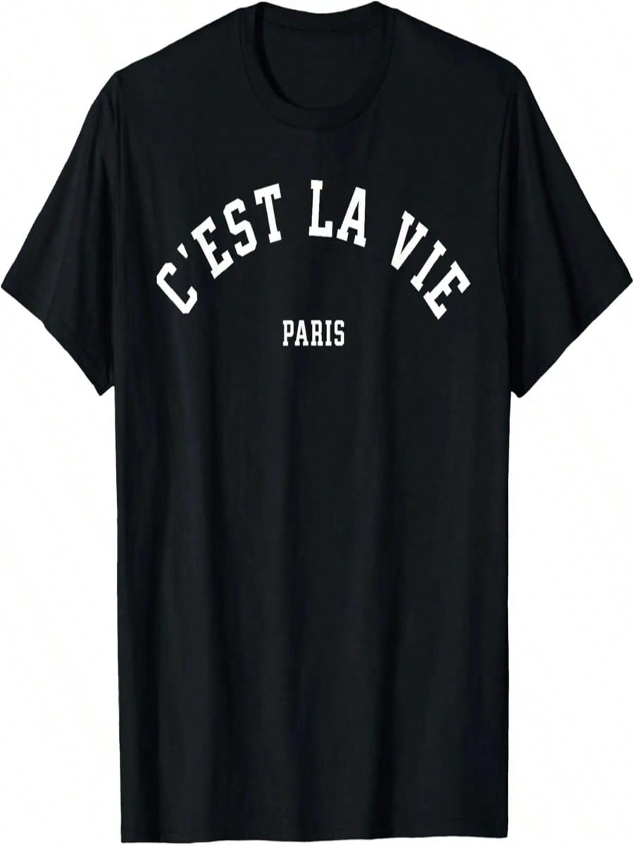 C est La Vie Paris France Vintage Summer Graphic T-Shirt S