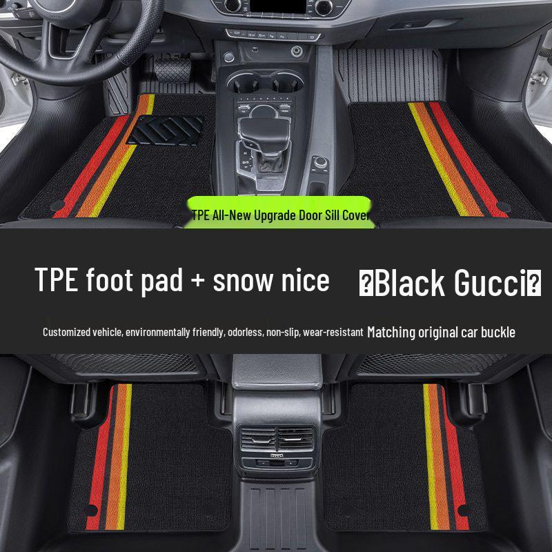 Volkswagen Passat Car Floor Mats: TPE Material, Surround Design, Door Sill Protection, Fits 19-26 Models, Eco-friendly