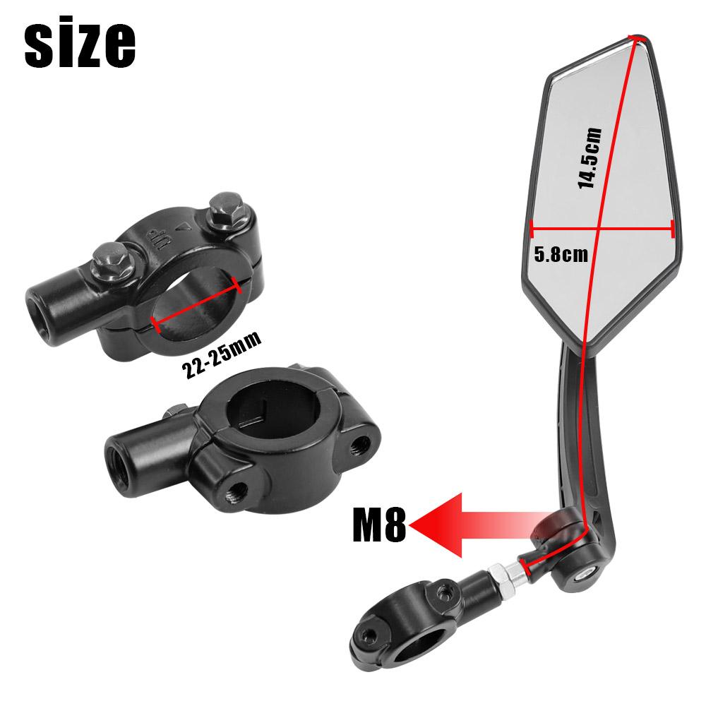 Adjustable Mirror Handlebar Rear View Mirror for Xiaomi M365 1S PRO Mi3 Mi4 Electric Scooter Wide Range Back Sight Reflector