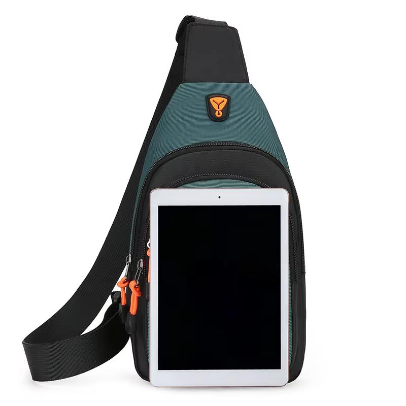 Borsa a tracolla piccola in nylon casual da uomo, borsa a tracolla da corsa, da ciclismo, borsa a tracolla per sport all'aria aperta, borsa da viaggio per telefono
