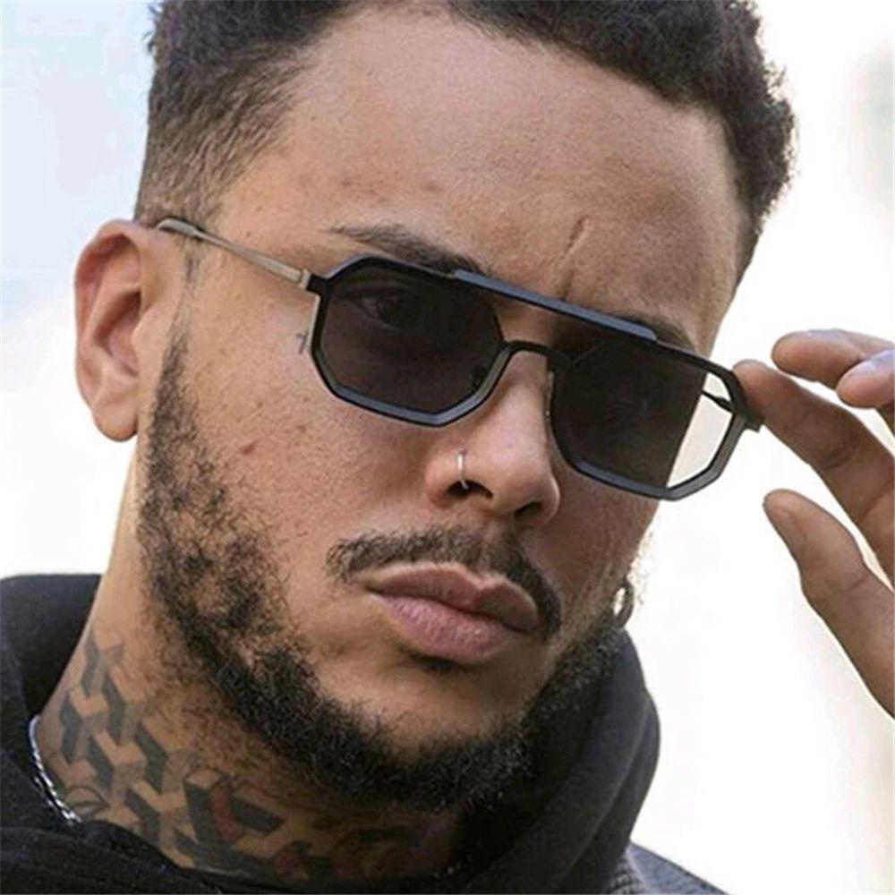 Vintage Metallrahmen Polygon Sonnenbrille für Herren & Damen Sonnenbrille Bunt Kleine Retro Brille UV400 Schutz Shades