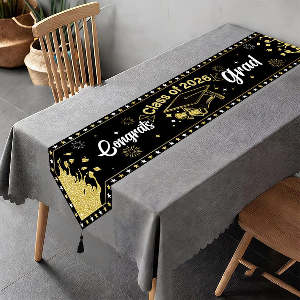 Tablecloth Graduation Party Event Indoor Dining Activity Table Decoration Items Table Flag