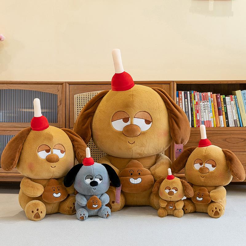 Funny Baba Dog Plush Toy Puppy Rag Doll Children Doll Girl Sleeping Throw Pillow Spoof Trick Gift