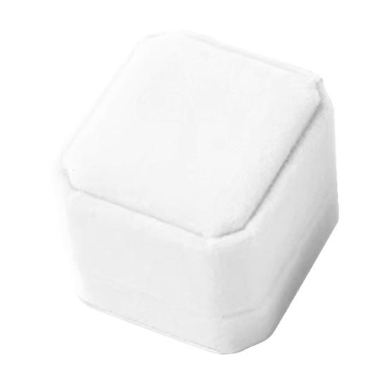 Ring Storage Box, Octagonal Design, with Soft Flannel Organizer, Shockproof Scratch-Proof Ring Box for Engagement Wedding Proposal
