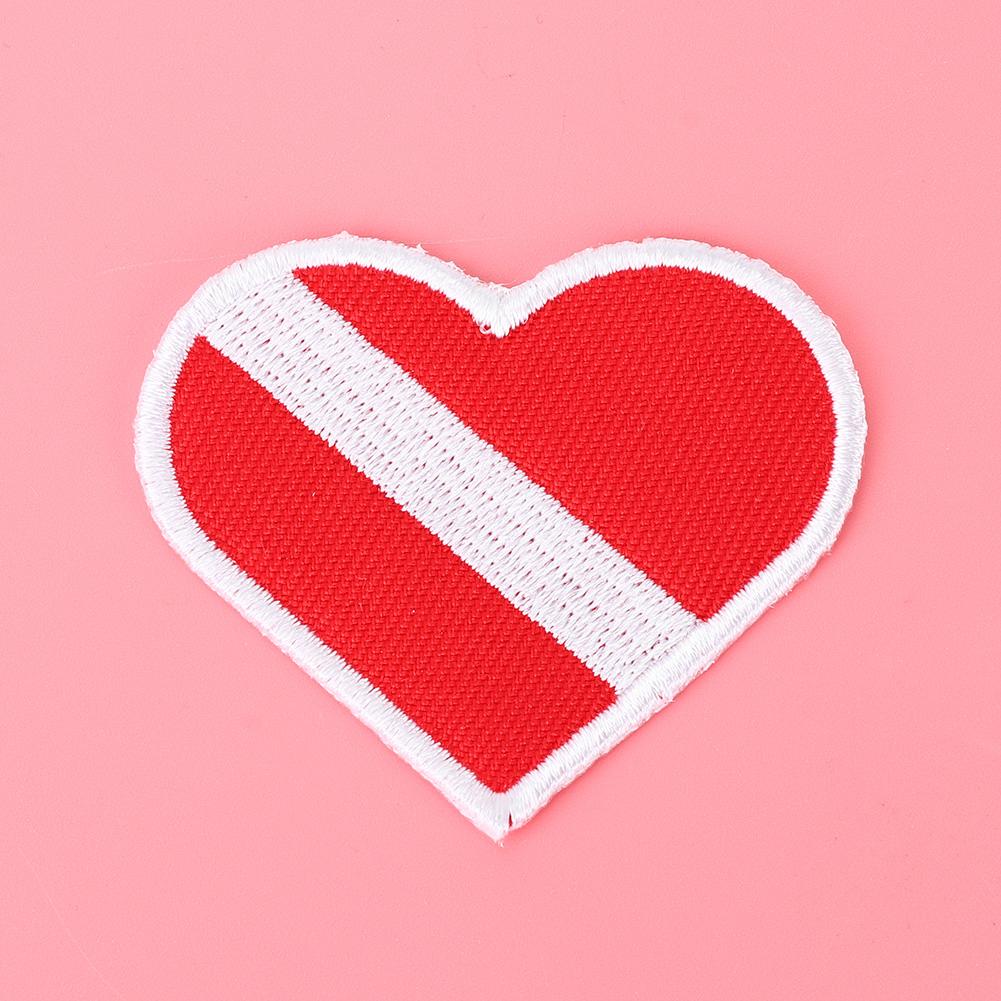 Heart Shaped Scuba Diving Embroidery Patch Dive Badge Vest Bag Cap Patches