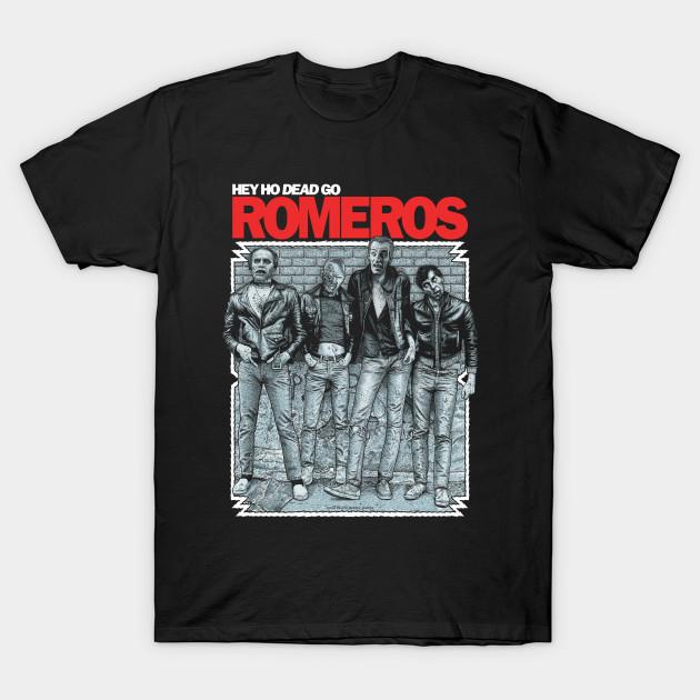 Men Black Print T-shirt Romeros, Dawn Of The Dead, Night Of The Living Dead No-Cut Transfer Paper Print Cotton Tshirt L чёрный