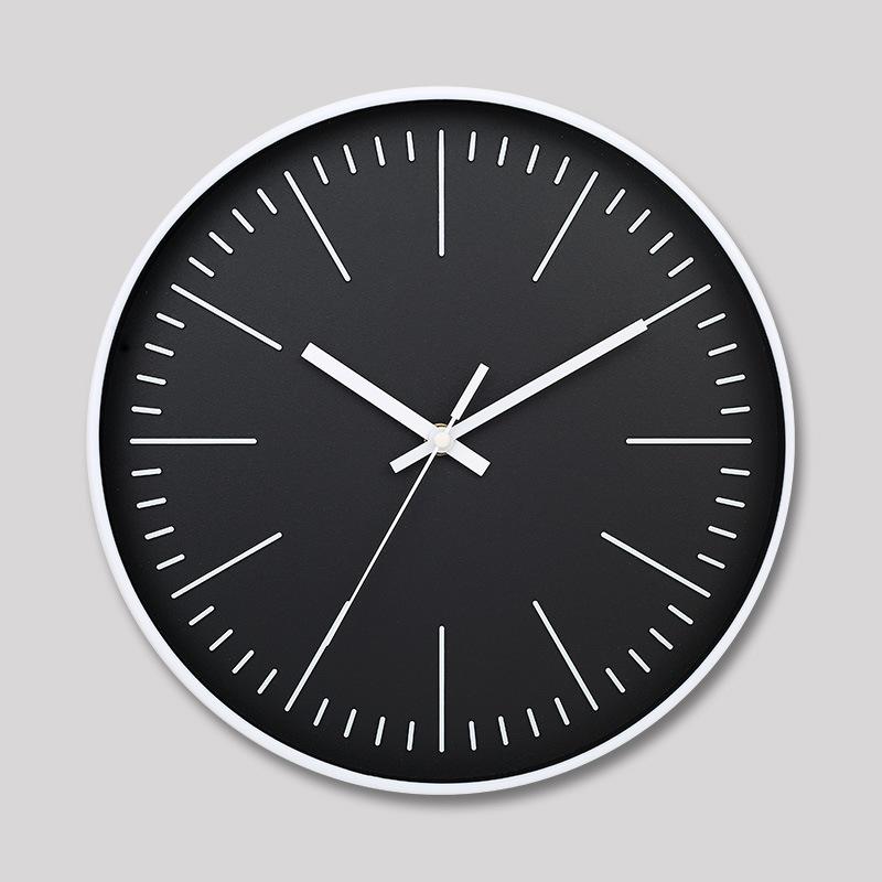 12 Zoll 30CM Leise Wanduhr, Kreativ und Modisch, Dreidimensionale Digitale Minimalistische Uhr für Zuhause Wohnzimmer