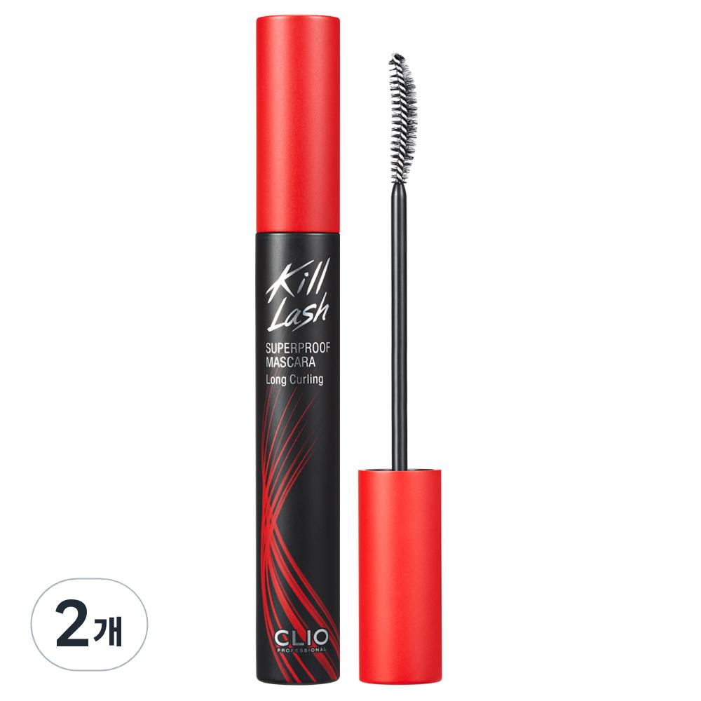Clio Kill Lash Superproof Mascara 7g, 01 Long Curling, 2 pcs.