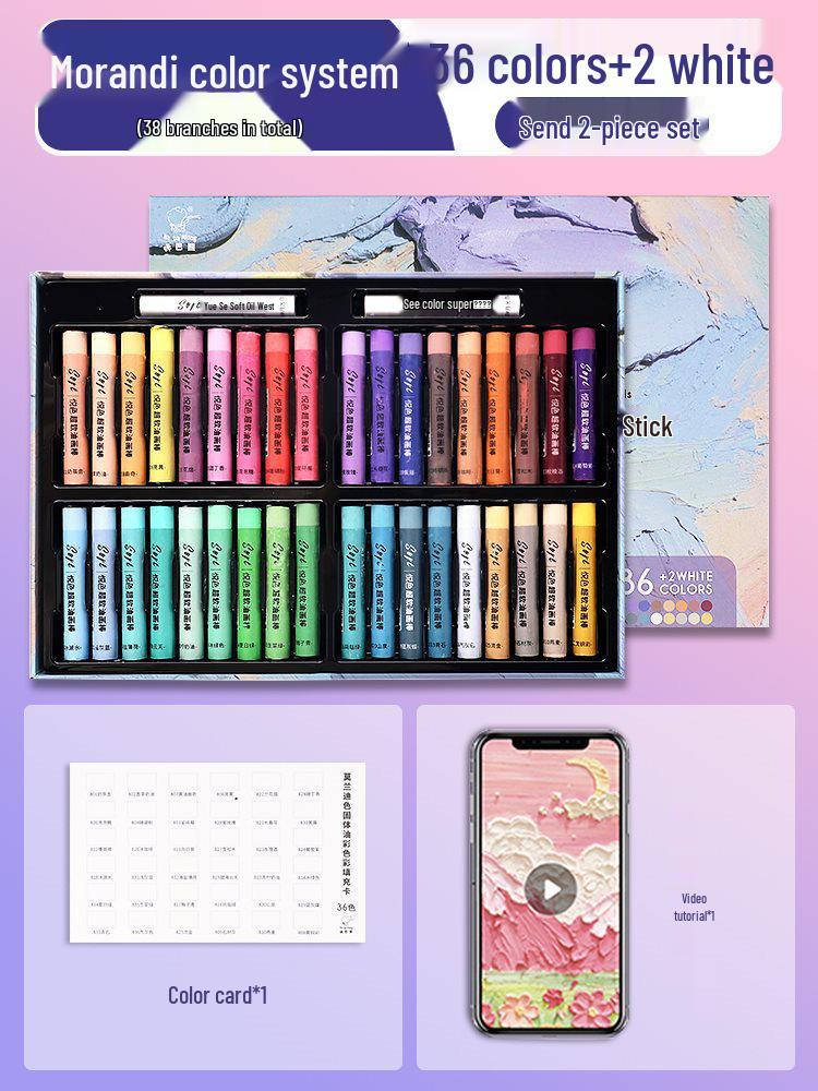 Super Soft Oil Pastel Set with Brush & Scraper Tools - Perfect Crayons for Kids' Birthday Gifts & DIY Projects