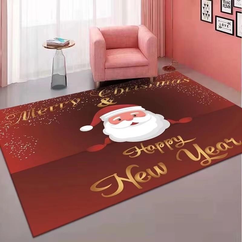 Christmas Series Home Carpets Living Room Sofa Decoration Bedroom Bedside Area Rugs Anti Slip Washable Coffee Table Floor Mat