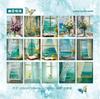 30Pcs Beautiful Window Sill Scenery Material Paper Vintage Landscape Decor Paper For DIY Scrapbook Journal Album Craft Supplies