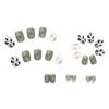 Ice Through Lime Milk Pattern Japanese Nail Art Lake Green Short Wearing Nail Finished Advanced Nail Art Tablets