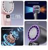 Mini Portable Handheld USB Fan with Digital Display & Ice Pack