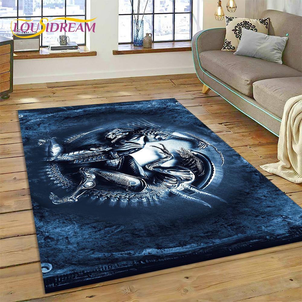AVP Alien Vs 3D. Tappeto Tappetino Gioco Predator per Casa Soggiorno Camera da Letto Divano Zerbino Decorazione, Tappeto per Area Bambini Tappetino Antiscivolo Regalo