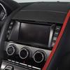 ABS Carbon Fiber/Matte Black For Jaguar F-TYPE 2013-18 Car Center Console Navigation Screen Decorative Frame Sticker Accessories