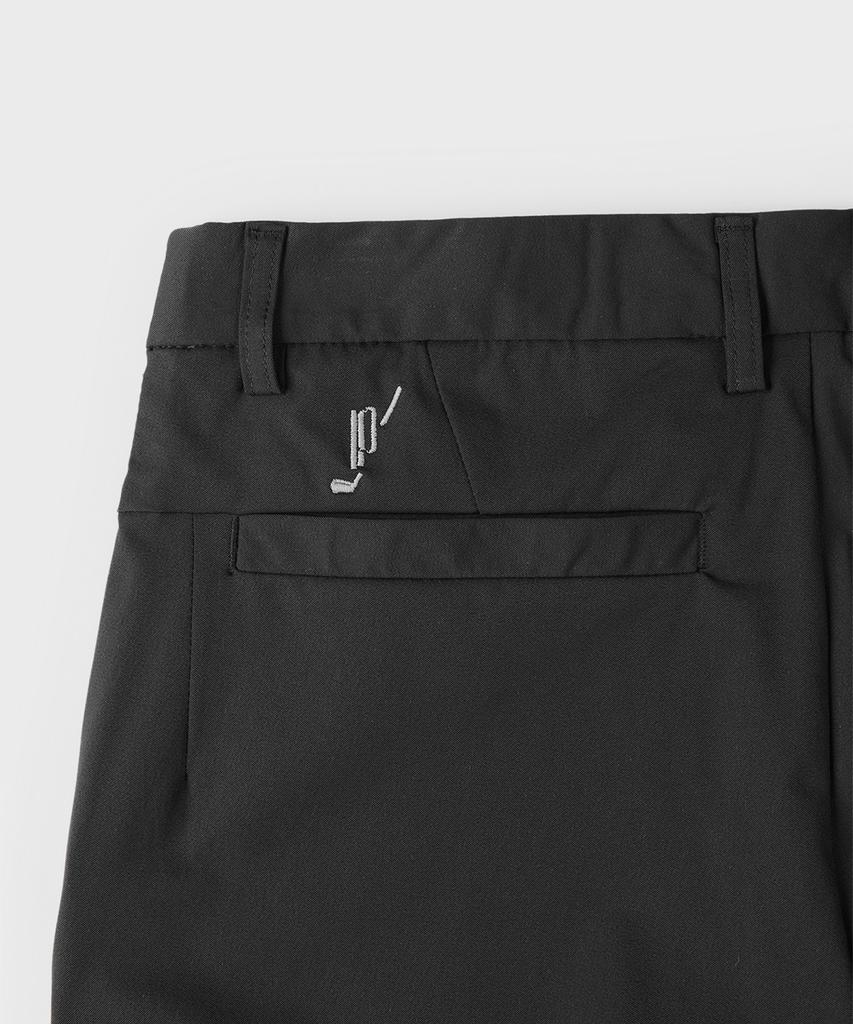 PANICALE Black Golf Nylon Regular Slim Fit Pants