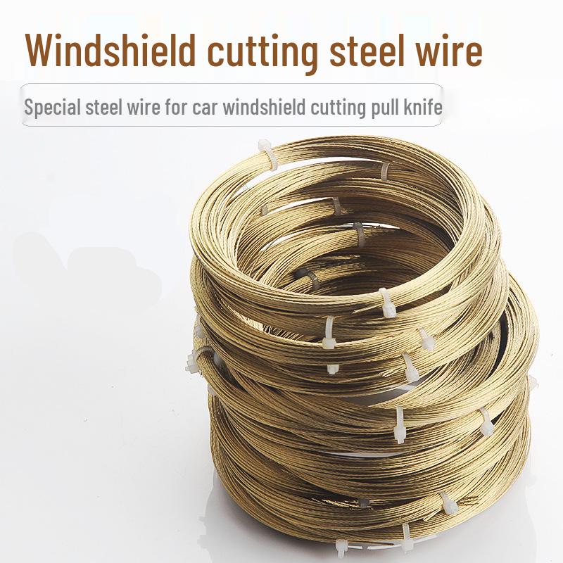 Kupferbeschichteter Stahl-Draht für Windschutzscheiben-Entfernung und -Einbau, Auto-Glas-Schneiden, 10m/20m 3-adrig