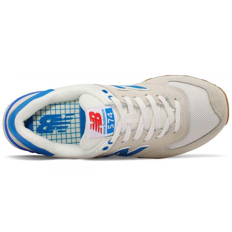 New Balance Nb 574 Classic Retro Mesh Low Top Casual Running Shoes Women sneaker Sea-Salt-White WL574RSB