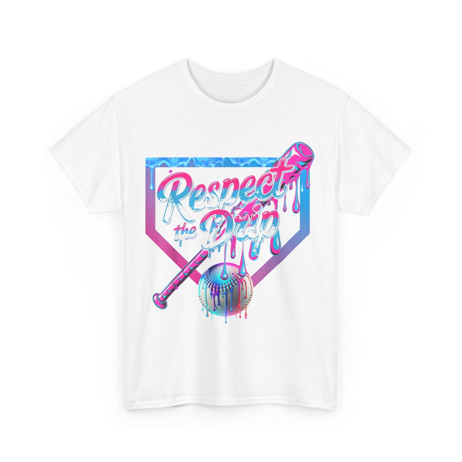 Baseball Drip Shirt, Ice Cream Drip Baseball Sports Lovers Baseball T-Shirt XXL