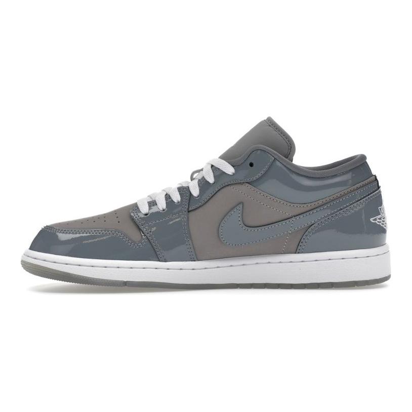 Air Jordan 1 Low SE Patent Cool Grey Unisex Sneakers Medium-Grey White HF3148-011