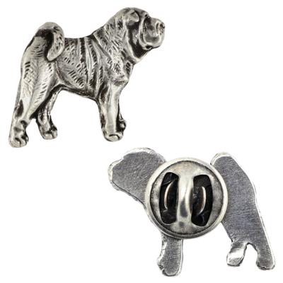 שארפיי - סיכת כלב מצופה כסף, סיכה אלגנטית, קישוט דש ז'קט של המותג