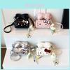 Hello Kitty Cartoon Mini Girls Crossbody Bag With Waterproof Pu Material For Daily Use