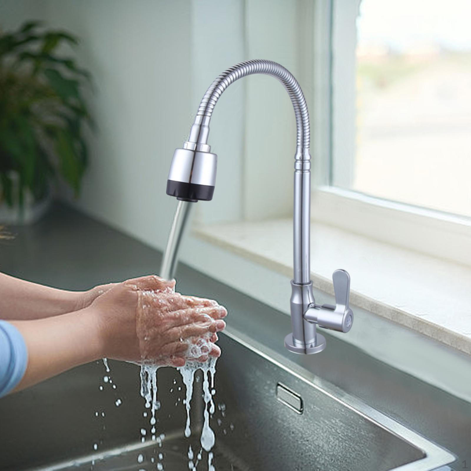 

Кран для холодної води, поворотна модель для кухні та ванної кімнати No Wall Mounted