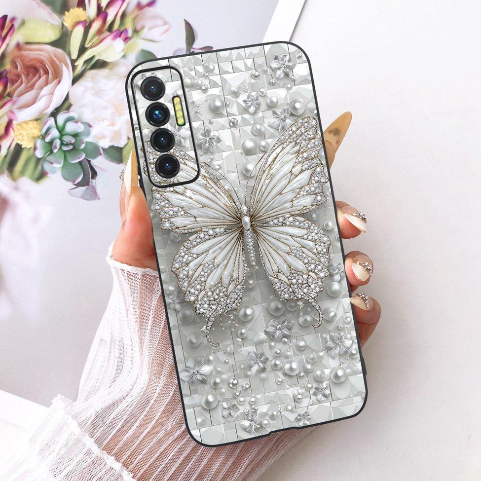 Casing For Tecno Camon 17P Cover Silicone Cute Cat Luxury Fashion Funny Painted Phone Case For Techno Camon 17P CG7 CG7n