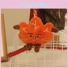 Plush Maple Leaf Keychain With Pp Cotton Filling For Cute Bag Decoration And Gift