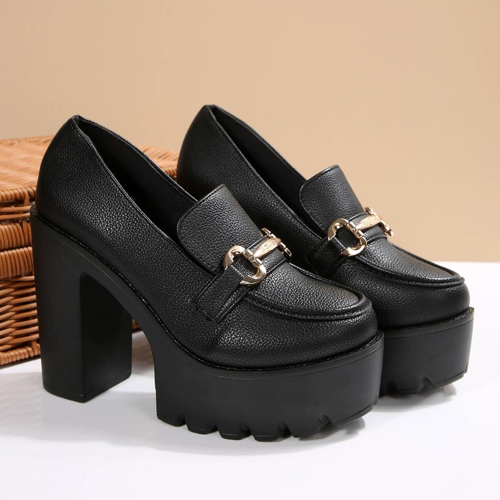 Women Shoes Fashion Outdoor Thick Heeled Platform Shoes Woman Party New Chunky High Heel Pumps Women Zapatos De Mujer
