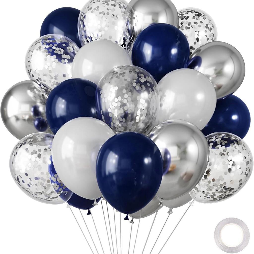 30-Piece Colorful Metal Sequin Balloon Set for Birthday Parties and Ceremonies