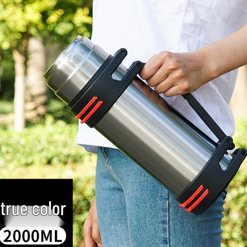 

304 Stainless Steel Insulated 5L Kettle - Large Capacity Outdoor & Household Thermos, 1.5L Water Bottle for Men & Women 1500ml (3 jin)